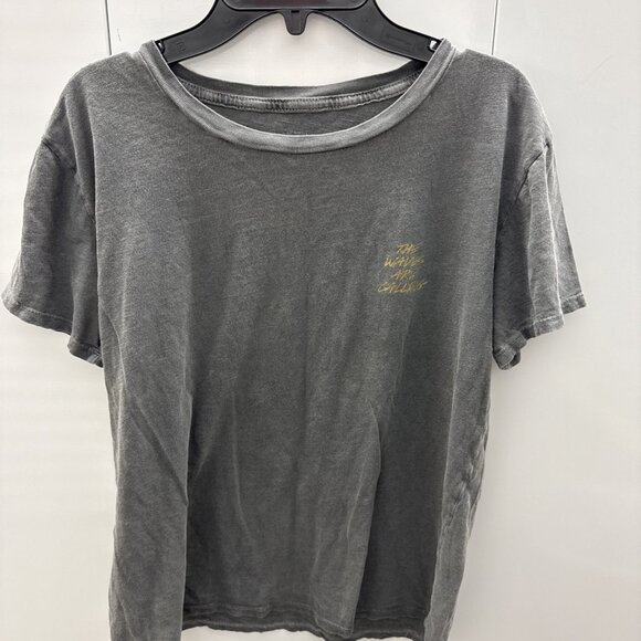 Billabong Women’s Graphic Tee Small “The Waves Are Calling” Distressed Look - Picture 3 of 7